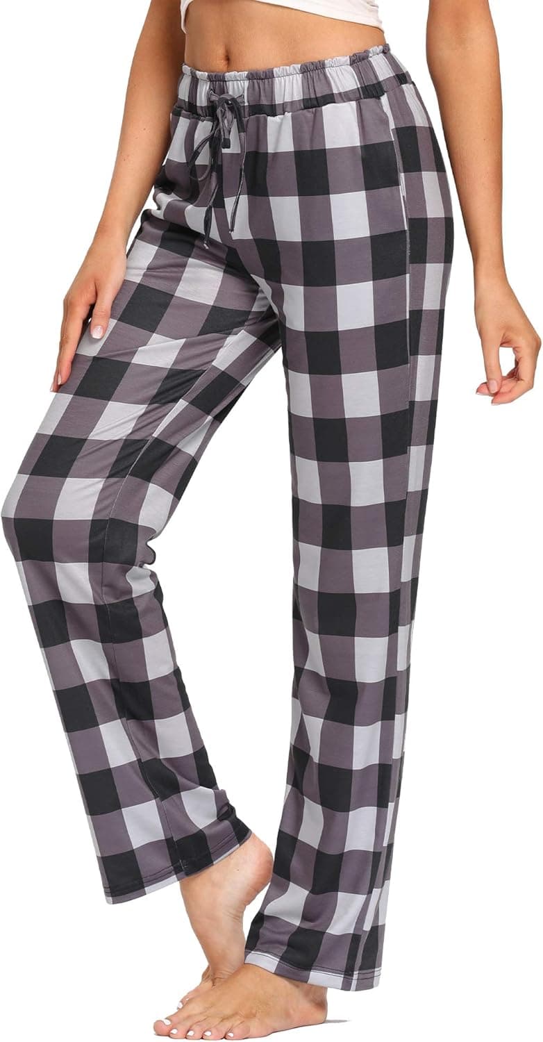 fitglam Women's Relaxed Fit Casual Lounge Pants Comfy Loose Pajama Pants with Pockets