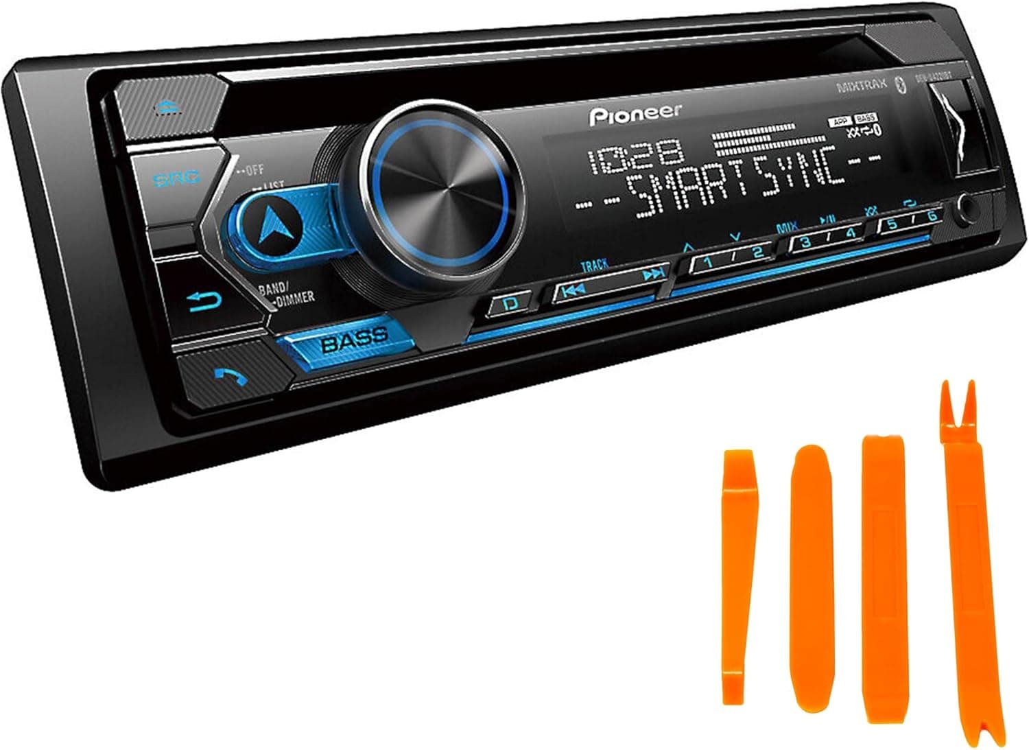 Pioneer DEH-S4220BT - in-Dash - Amazon Alexa, Pioneer Smart Sync App, Bluetooth, Android, iPhone - A