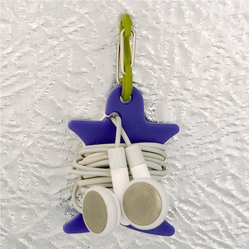 Nite Ize Curvyman Cord Supervisor Earbud Organizer, Headphone Cord Wrap - Compact, Durable, and Lightweight, Purple
