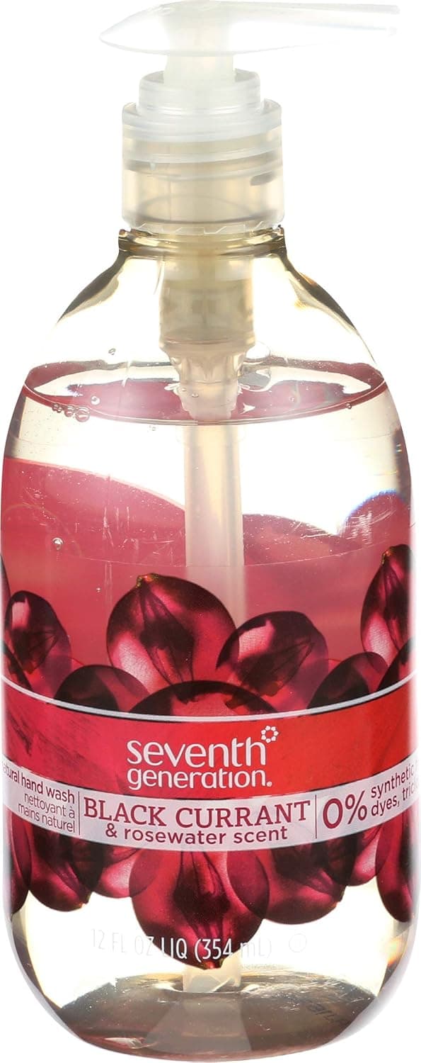 Seventh Generation Hand Wash, Black Currant & Rosewater, 12 Ounce