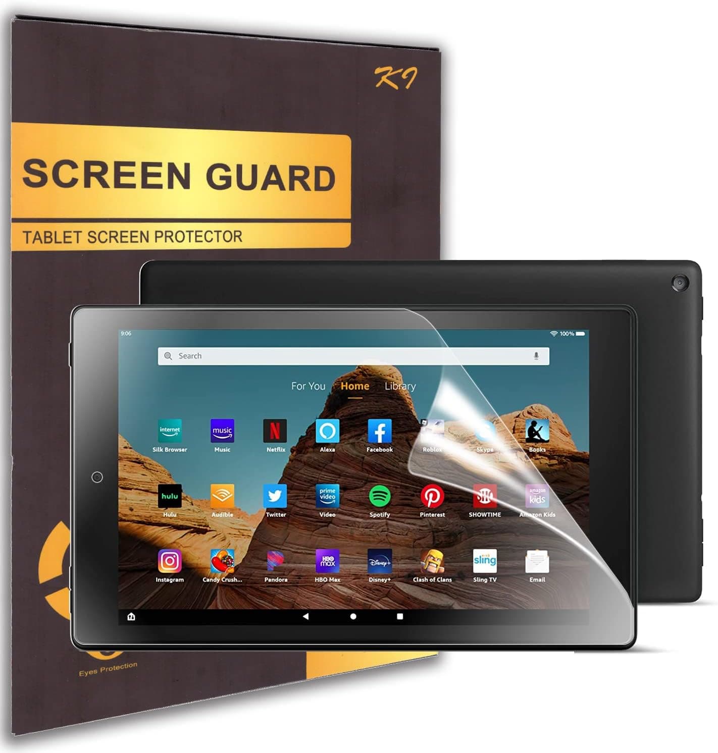KEANBOLL 3 Pack Anti Glare and Anti Fingerprint (Matte) Screen Protector Shield For All New Fire HD 10 Tablet 10.1 Inch (9th Generation 2019 2020 Release And 7th Generation 2017 Release)