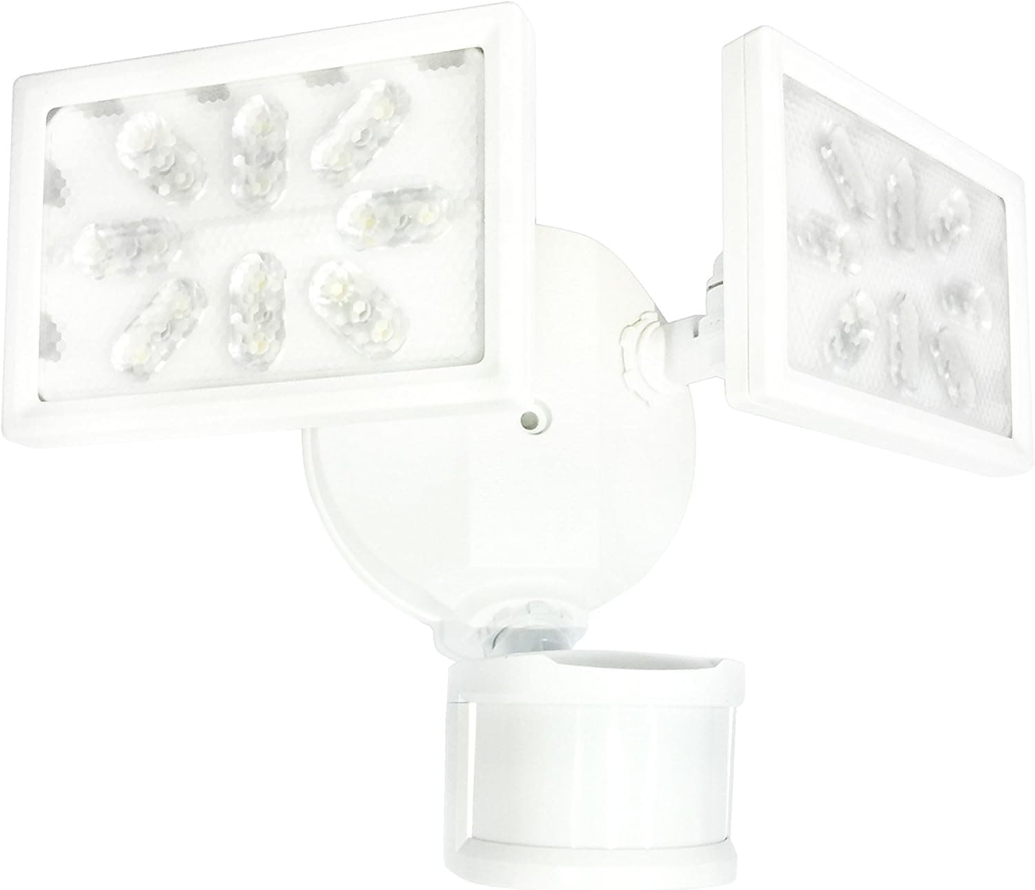 Aluminum Outdoor LED Security Light, 240°+90° Motion Activated Sensor floodlight, Dusk to Dawn, 3100 lumen, 5000K, UL Certified, Waterproof, 35W 300W Incandescent Equiv., Patent Par Lens, White