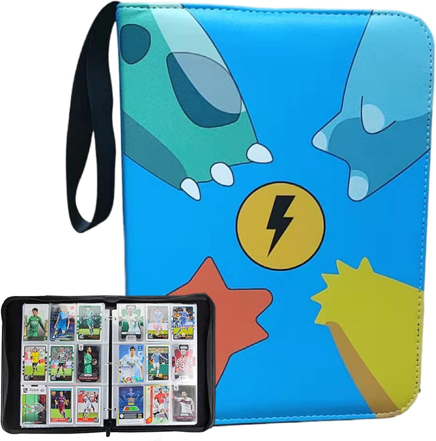 900 Pockets Game Cards Binder,9-Pocket Trading Card Binder with Sleeves,Card Case Holder Binder for Trading Cards
