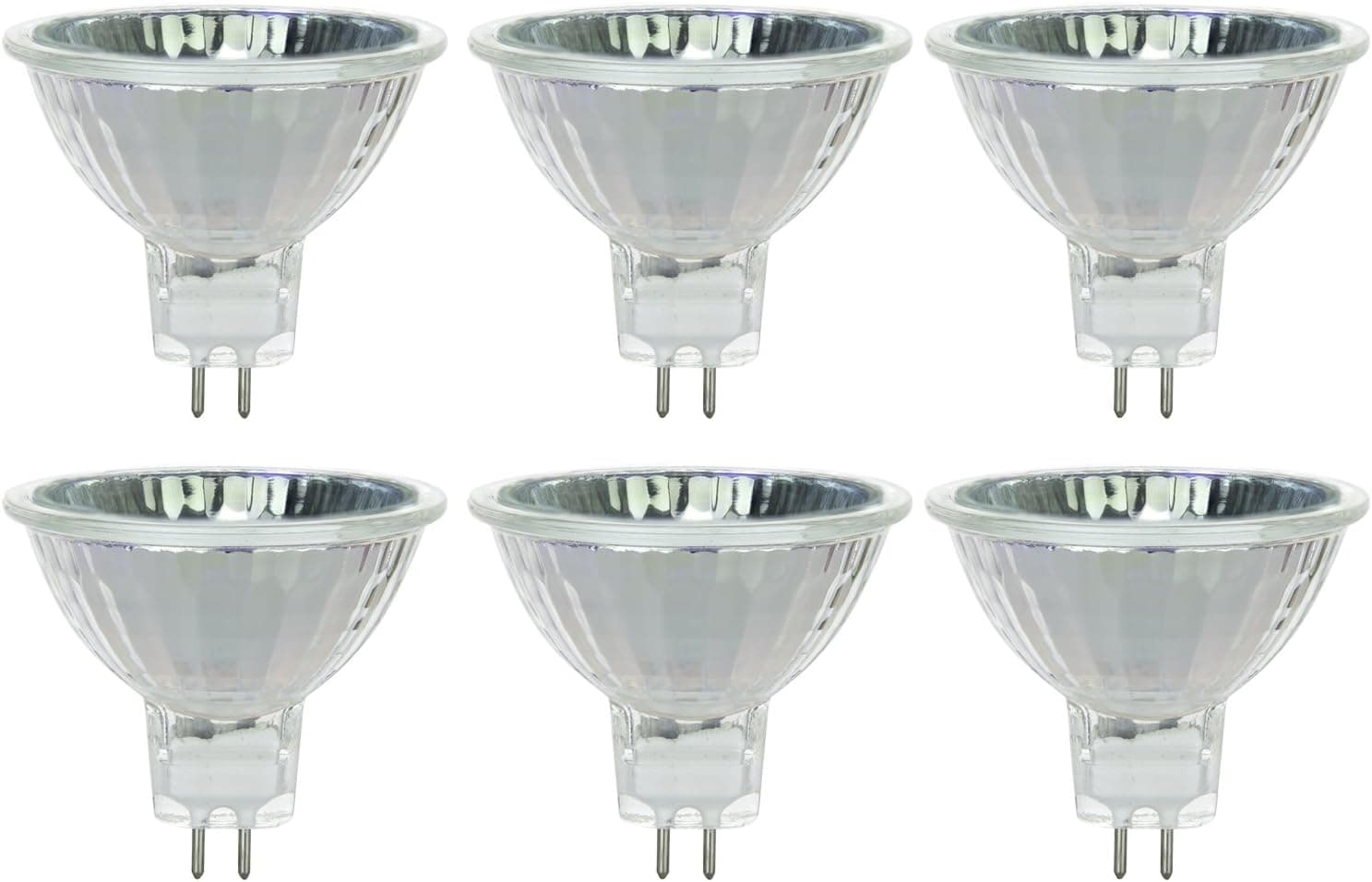 Sunlite 35MR16/CG/FL/12V/6PK Halogen 35W 12V MR16 Flood Light Bulbs (6 Pack)