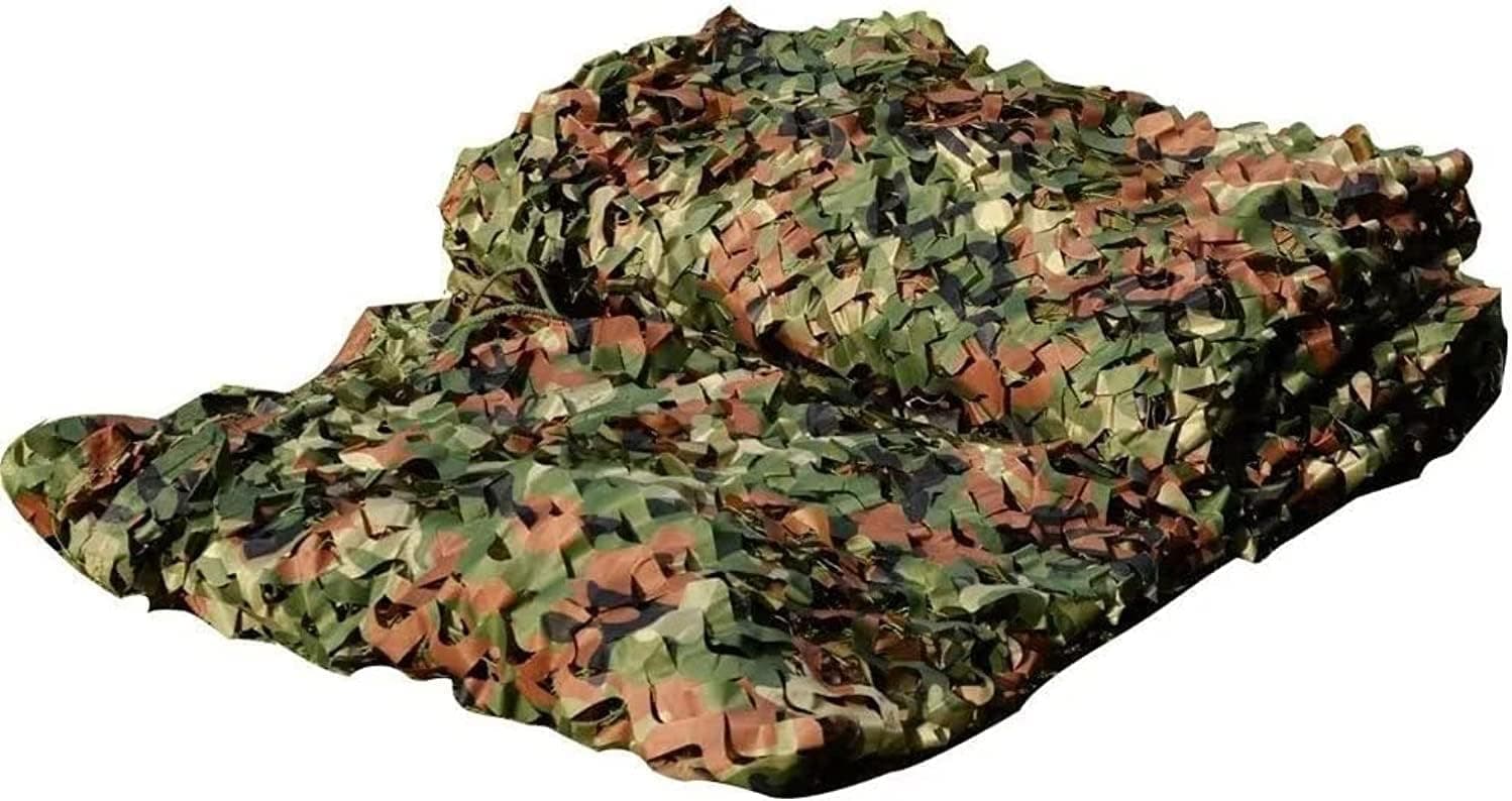LOOGU Custom Woodland Camo Netting Camping Military Hunting Camouflage Net 6.5 x 10ft, 6.5 x 26ft, 10 x 10ft, 10 x 13ft, 10 x 16.5ft, 13 x 16.5ft, 16.5 x 20ft, 20 x 20ft