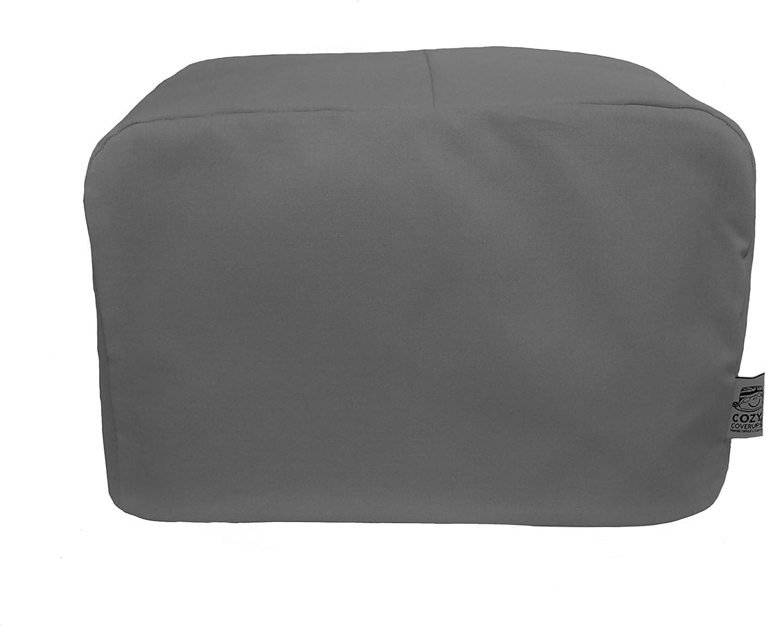 CozyCoverUp toaster cover for 2 slice toaster Plain Gunmetal Grey 100% Cotton