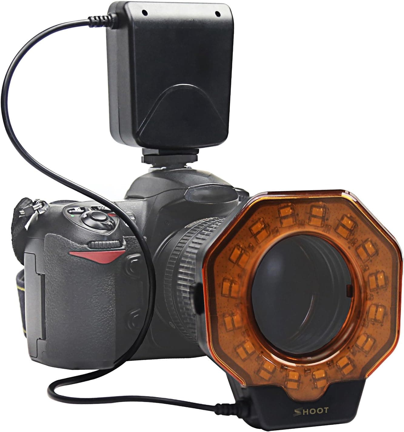 SHOOT XT-103C Macro LED Ring Flash Light for Canon 5D MarkIII 5D MarkII 650D/T4i 600D/T3i 550D/T2i 1100D/T3 60D 7D Nikon D7000 D3200 D3100 D5100 D5000 Olympus Pentax SLR Cameras