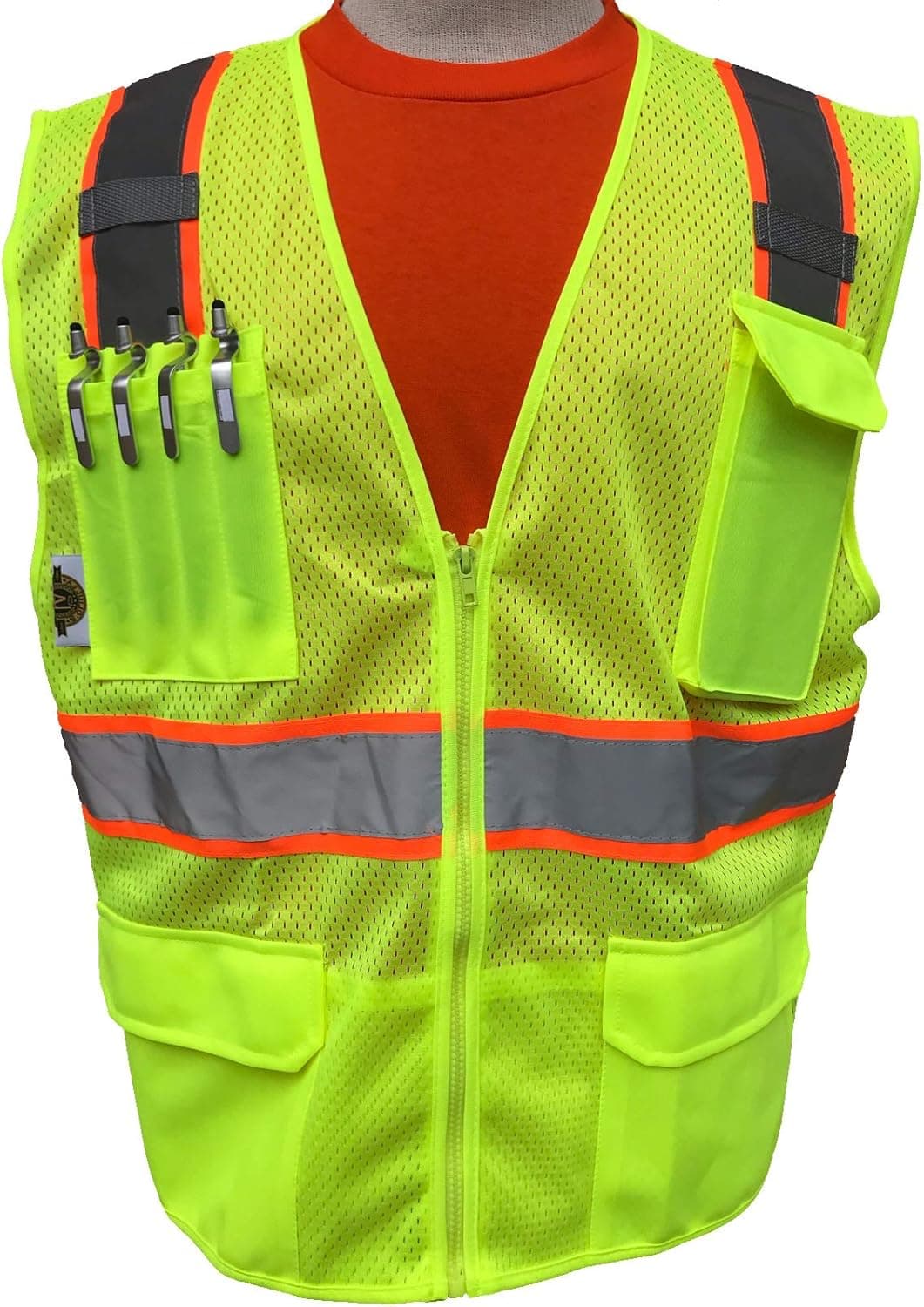 HIGH VISIBILITY LIME/ORANGE MESH