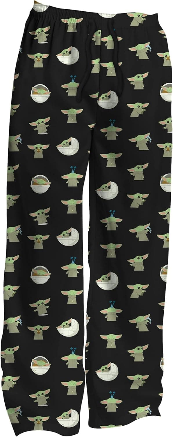 Star Wars Baby Yoda At Play The Mandalorian Allover Print Pajama Sleep Pants Licensed