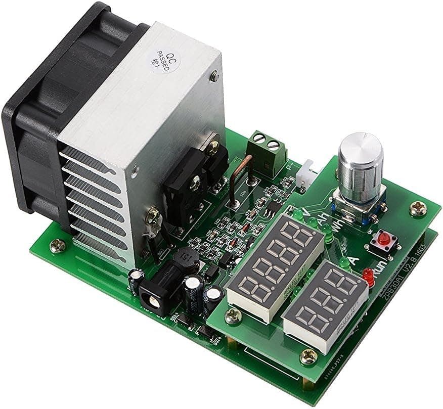Fengfang Electronic Battery Tester, 60W Constant Current Circuit DC 12V TE553 Load Battery Discharge Capacity Testing Detection Meter