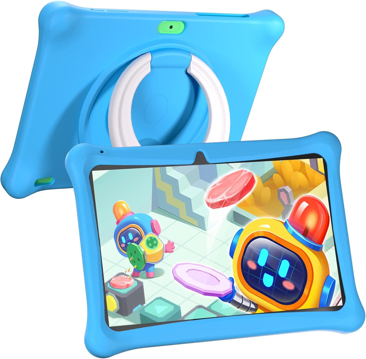 SGIN Kids Tablet, 10 Inch Tablet for Kids, 2GB+32GB Android 12 Kids Tablets with Case, WiFi, Parental Control APP, Dual Camera, Educational Games,iWawa Pre Installed (Blue)