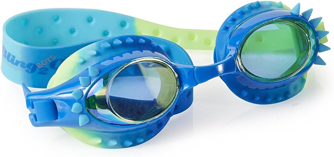 Bling2o Swimming Goggles for Boys - Aquaman Kids Swim Goggles (Guppie Green)