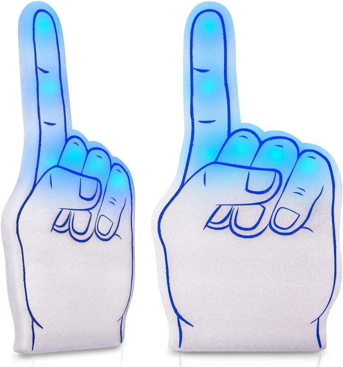 blinkee Number One Foam Light Up Finger Blue