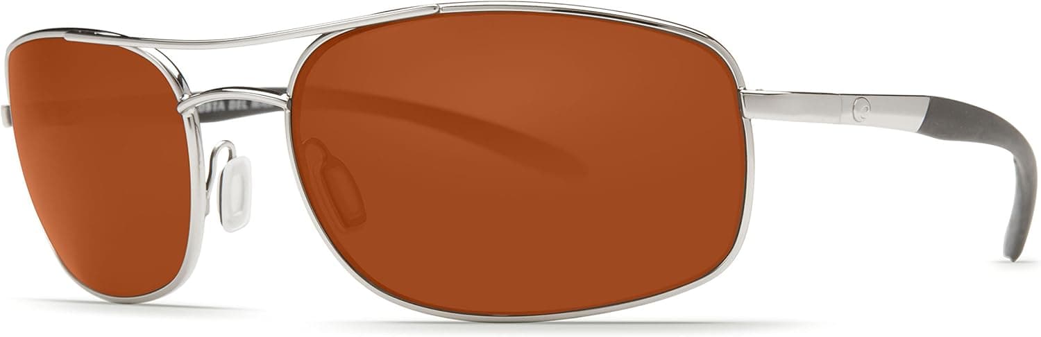 Costa Del Mar Sunglasses - Seven Mile- Glass / Frame: Satin Gunmetal Lens: Polarized Blue Mirror Wave 580 Glass