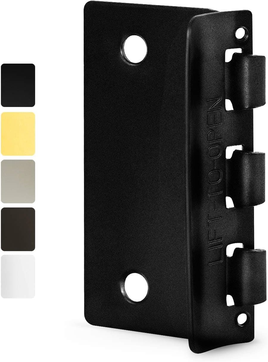 Jack N’ Drill Flip Action Door Lock (6 Pack)- Reversible Privacy Door Locks with Anti Lockout Screw for Child Proofing and Home Defense, Easy to Install and Durable Lock for Interior Swing-in Doors