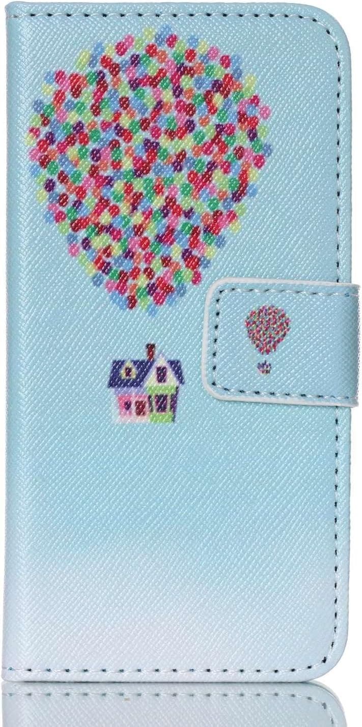 iPod Touch 6th Gen,PU Leather Fold Wallet Pouch Case case Premium Leather Wallet Flip Case for Apple iPod Touch (6th Generation) Case, iPod Touch 5th Gen Case(Balloon)