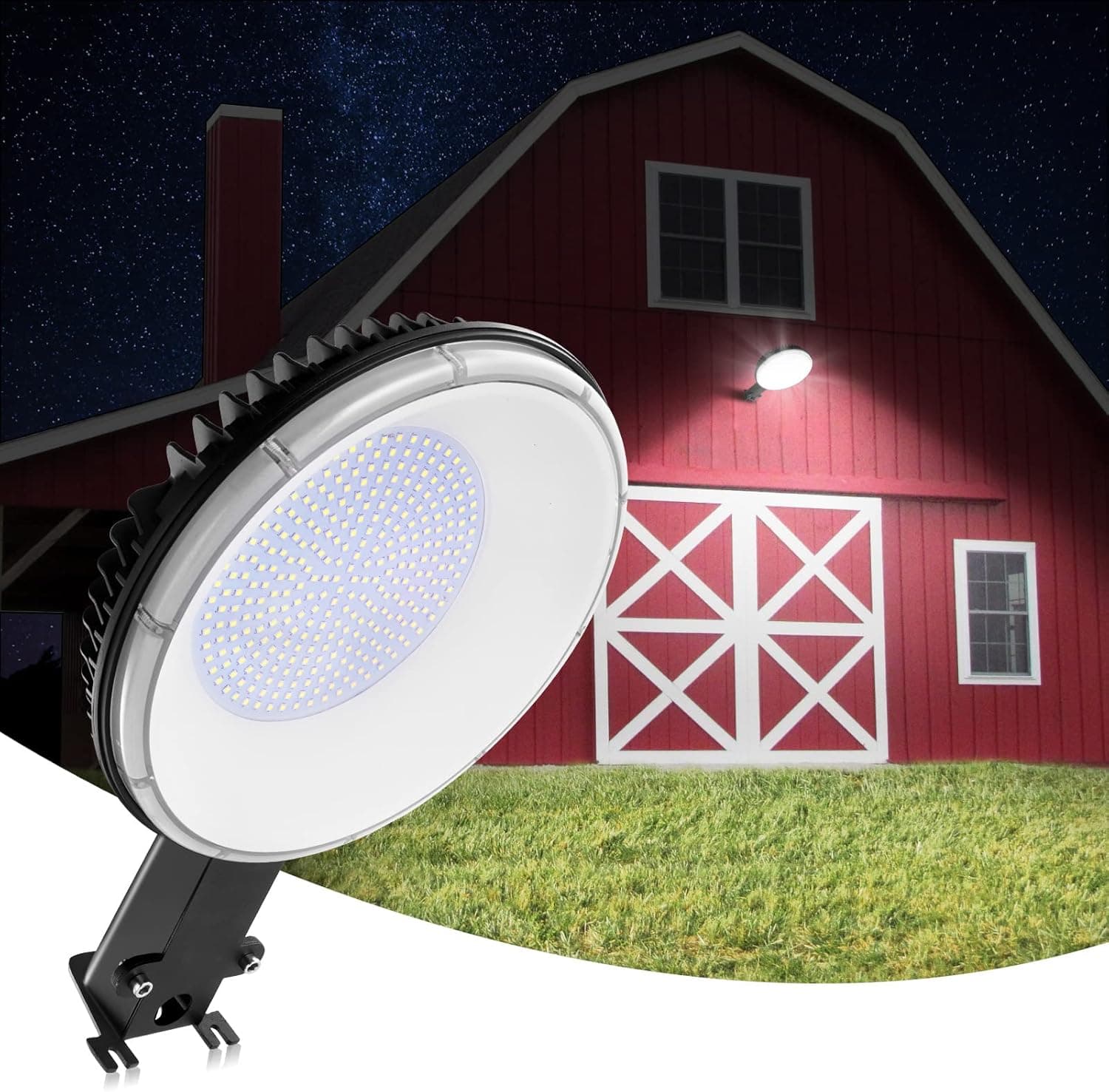 CosHall LED Barn Light 300W,30000LM Dusk to Dawn Outdoor Lighting,6500K Daylight Barn Lights Outdoor, IP65 Waterproof Outdoor Security Light