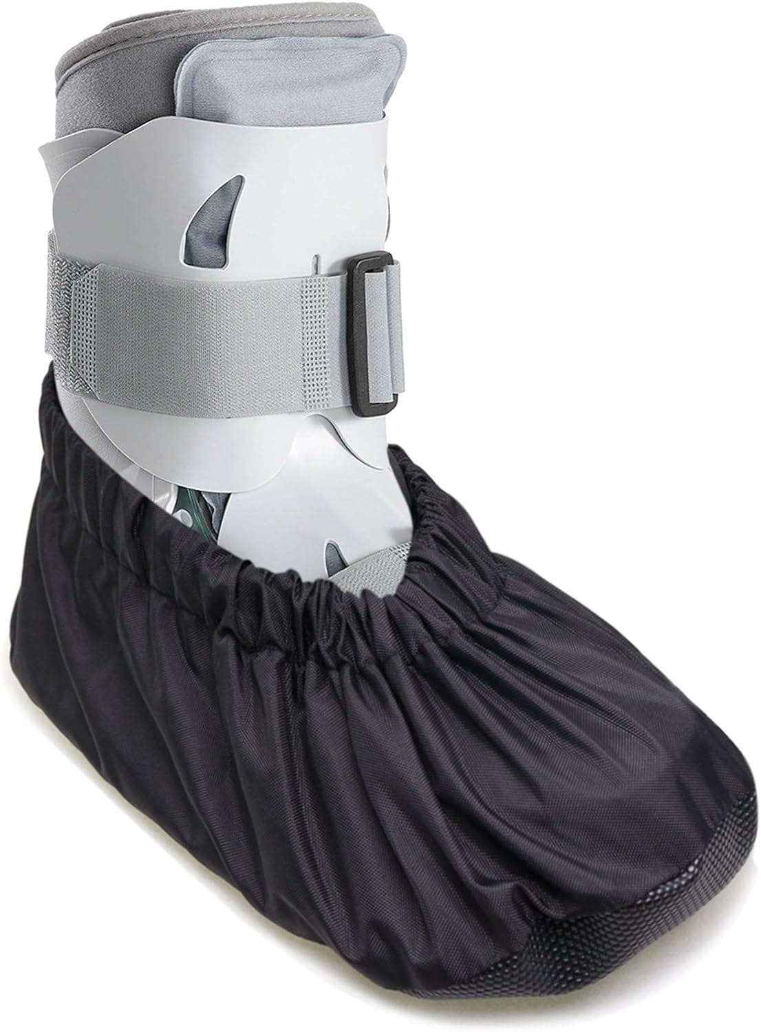 ARUNNERS Walking Boot Covers Rain Waterproof Medical Orthopedic Cast Sock Toe Crank Winter Snow Stress Fracture (Black,M)