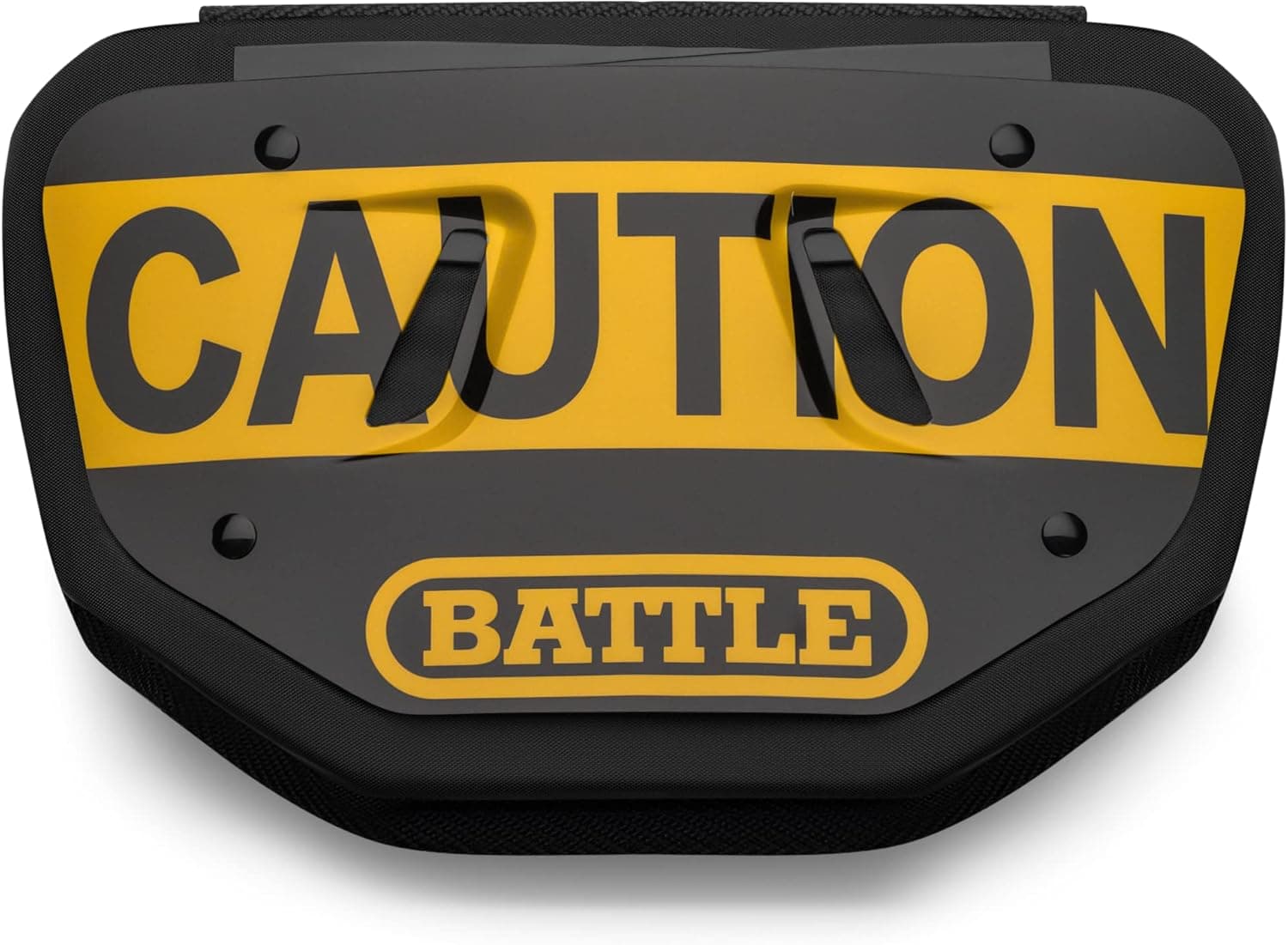 Battle Back Bone Back Plate – Rear Protector Lower Back Pads for Football Players – Backplate Shield with High Impact Foam Backing - Available in Youth and Adult Sizes