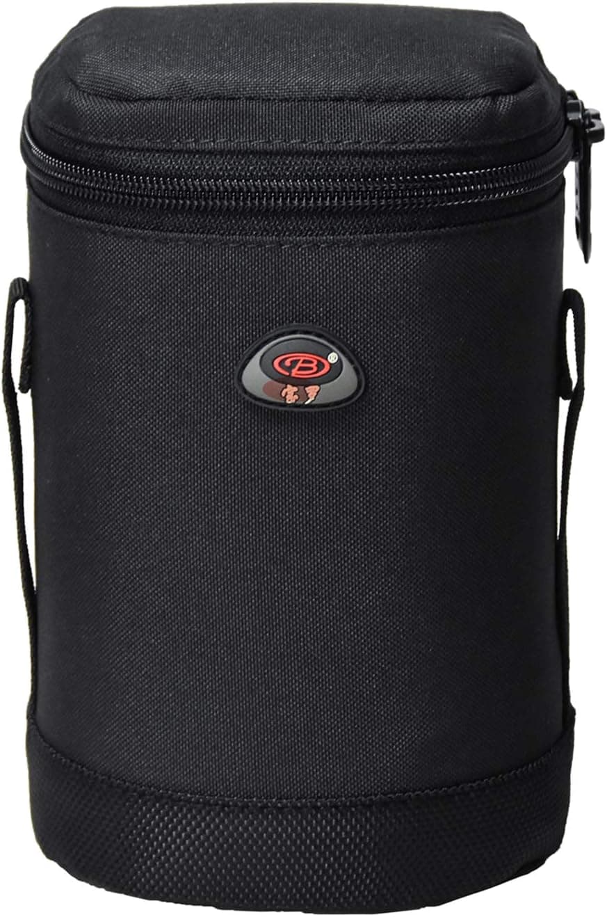 BPAULL Camera Lens Case DSLR Camera Lens Bag Fits for Canon Nikon Pentax Sony Olympus Panasonic and Other Camera Lens