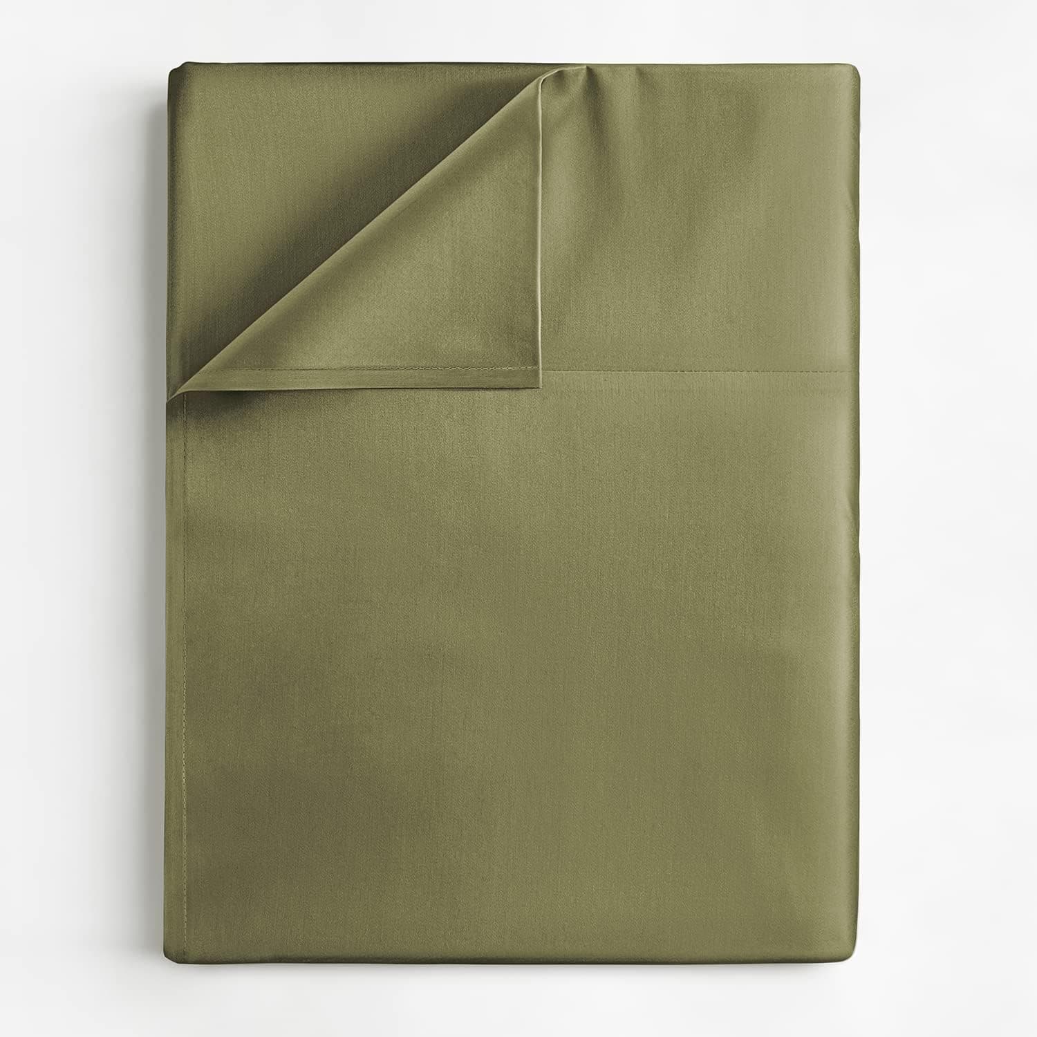 Queen Size Flat Sheet - Single Flat Sheet Queen - Queen Flat Sheet Only - Flat Sheet Deep Pocket - Flat Sheet for Queen Mattress - Softer Than Egyptian Cotton - Queen - 1 Flat Sheet Only