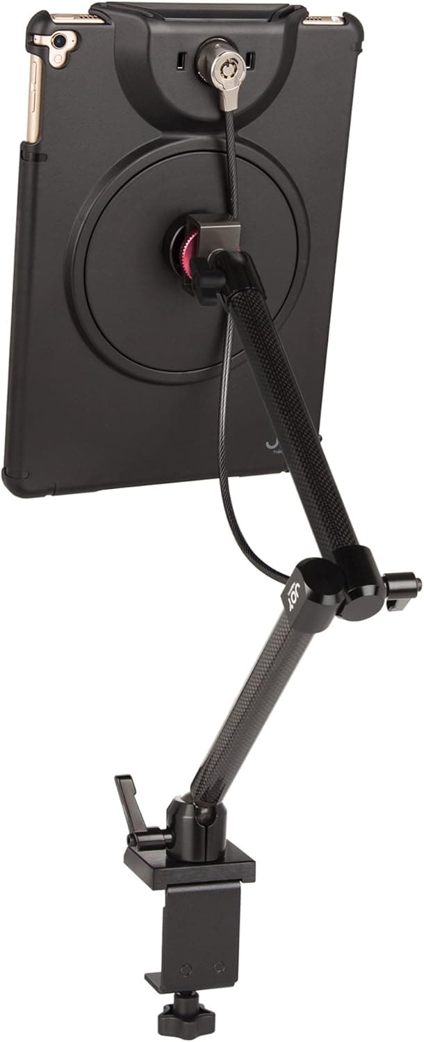 The Joy Factory MagConnect Clamp Mount w/ Lockdown Secure Holder w/ Cable Lock for iPad 9.7 5th/6th Gen, iPad Pro 9.7", iPad Air/Air 2 (MLA203)