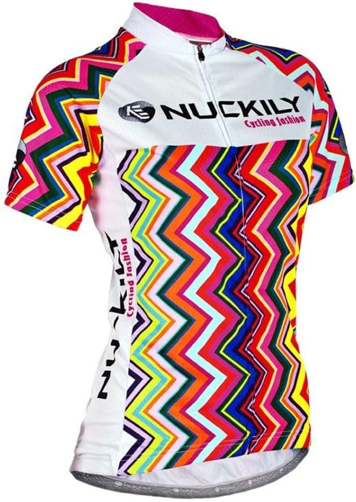 Nuckily Women's Short Sleeve Cycling Jersey Sportswear Biking Cycling Clothing Quck Dry