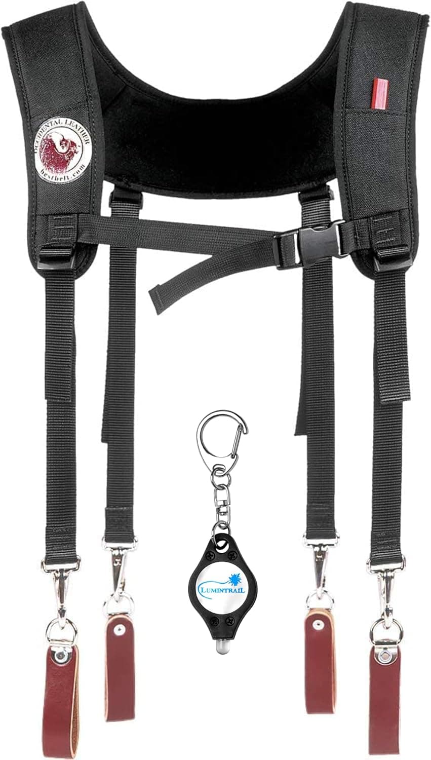 Occidental 1546 Stronghold Lights, Ultra-Light Industrial Nylon Suspension Set with a Lumintrail Keychain Light