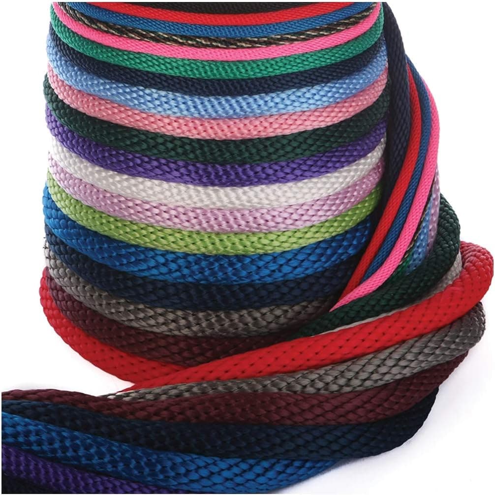 Ravenox Solid Braid Utility Rope | (White)(1/4 inch x 50 feet) | Made in The USA | All Purpose Solid Braid Cord for Crafts, Sports, Landscaping, Horse Tack, Pets & Décor | Multiple Colors & Sizes