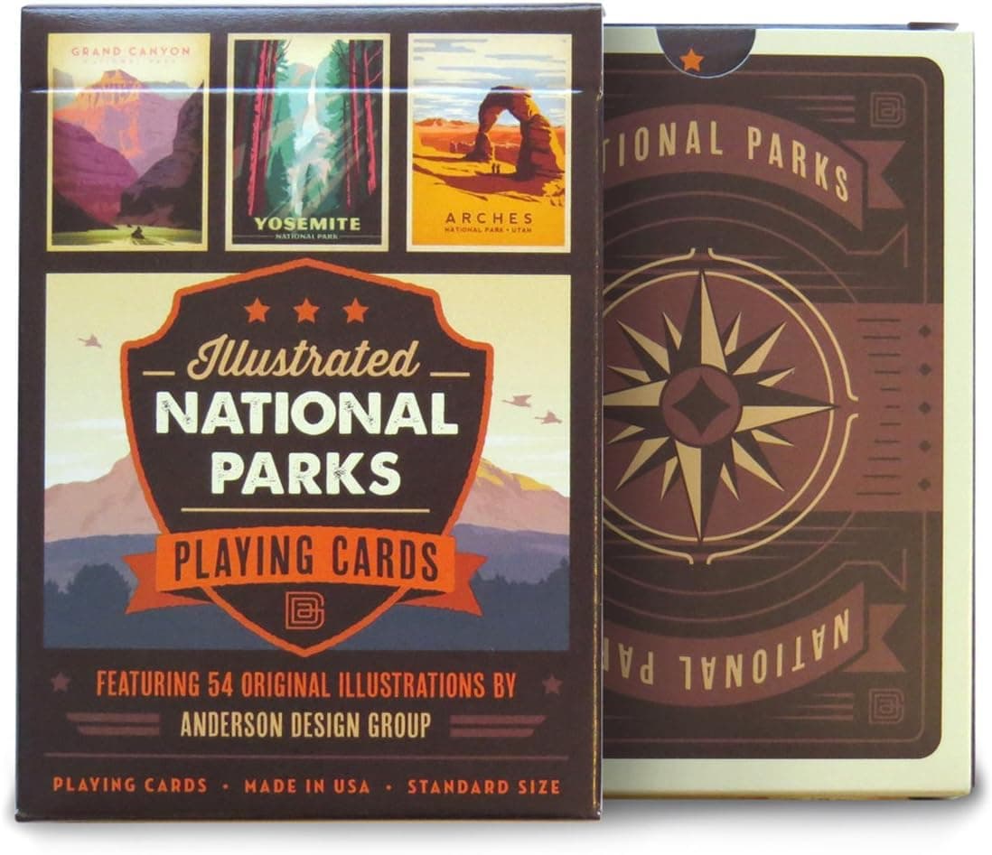 Anderson Design Group Illustrated National Parks Playing Cards
