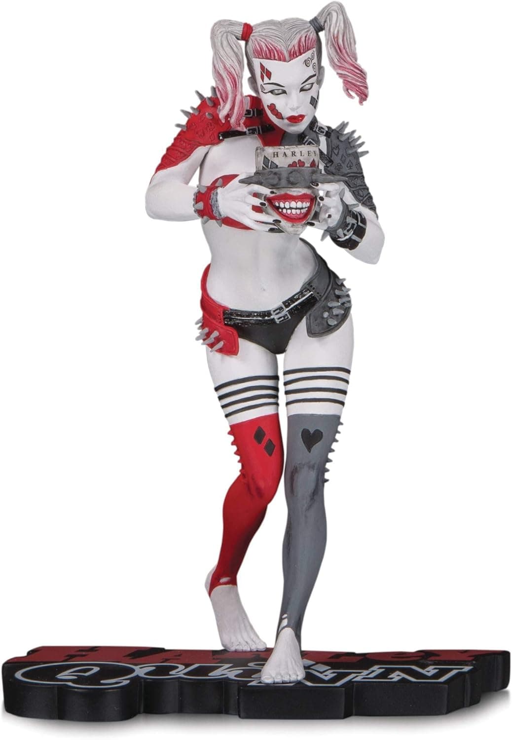 DC Collectibles Harley Quinn Red, White & Black: Metal Harley Quinn by Greg Horn Statue