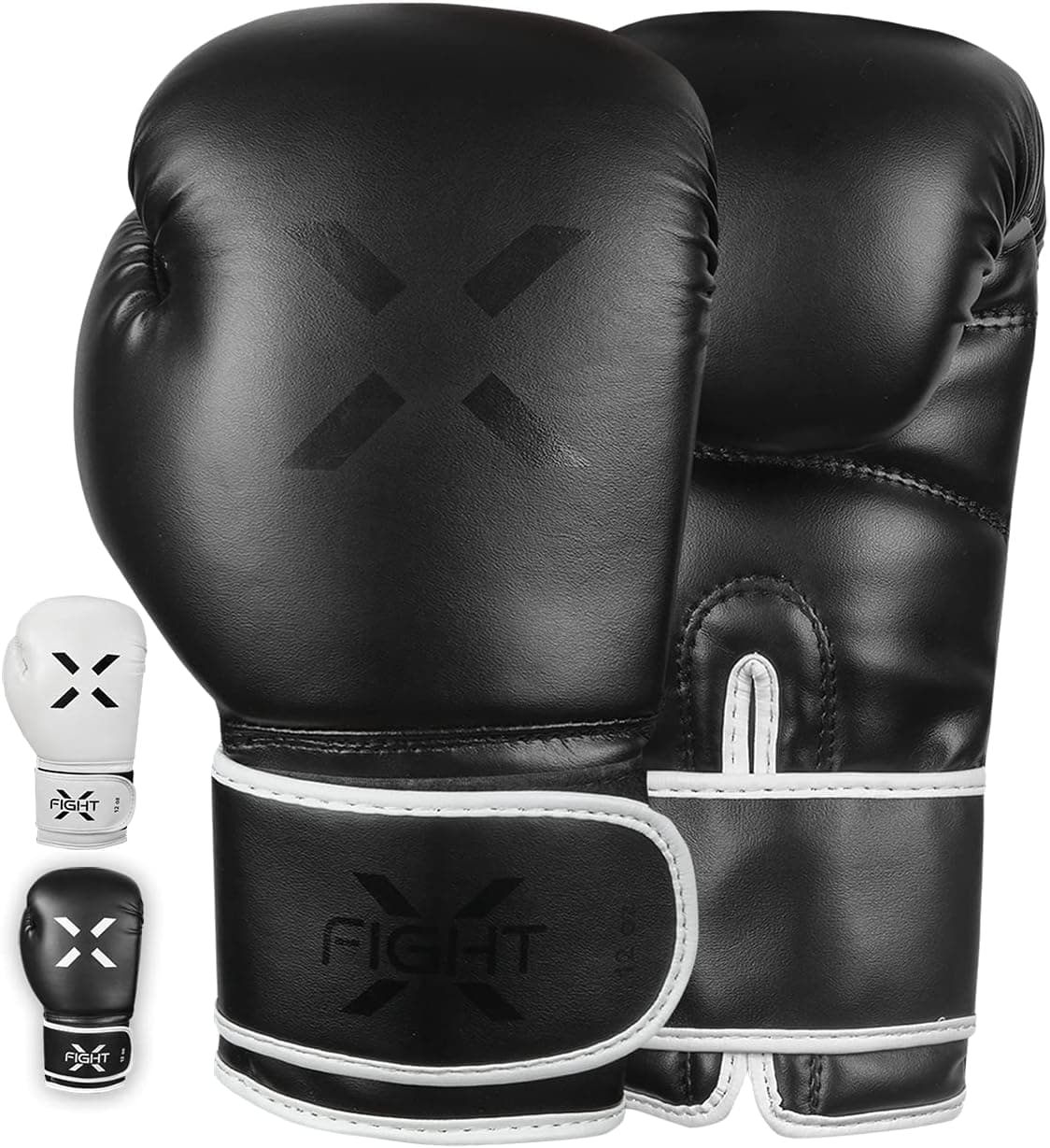 FightX Boxing Gloves for Men & Women MMA Heavy Bag Gloves for Adults Boxing Gloves Men Lightweight Punching Bag Boxing Gloves for Training Sparring Boxing Gloves Kickboxing Gloves