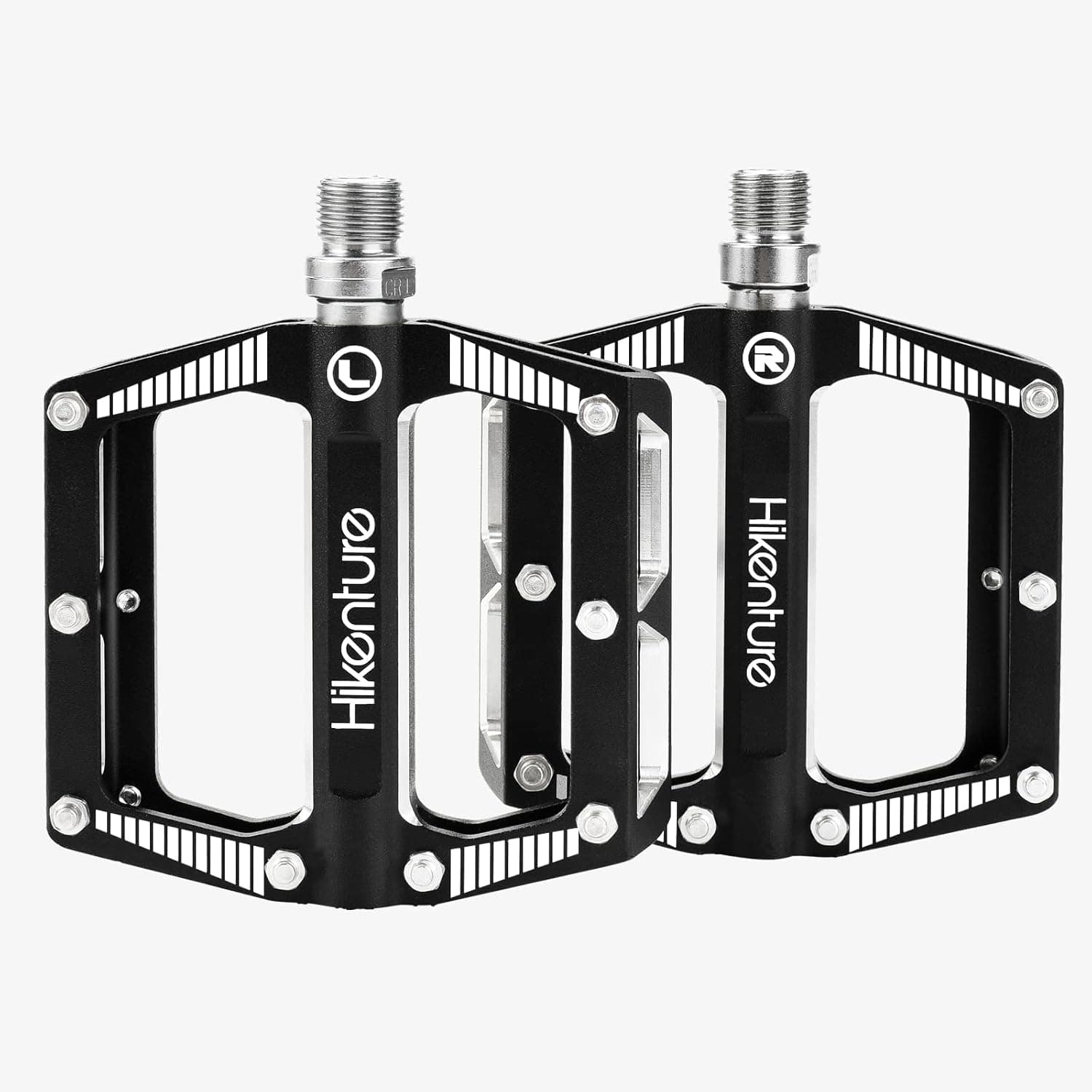 Hikenture Bike Pedal Adapter 9/16" to 1/2" Bicycle Pedals Chrome Molybdenum Steel (Pair)