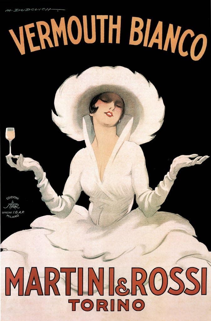 Martini and Rossi Vermouth Blanco by Anonymous 24"x36" Art Print Poster