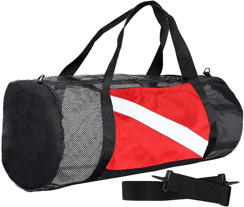 Luwint Pro Mesh Large Dive Duffle Bag, Heavy Duty Scuba Diving Snorkeling Gear Bag
