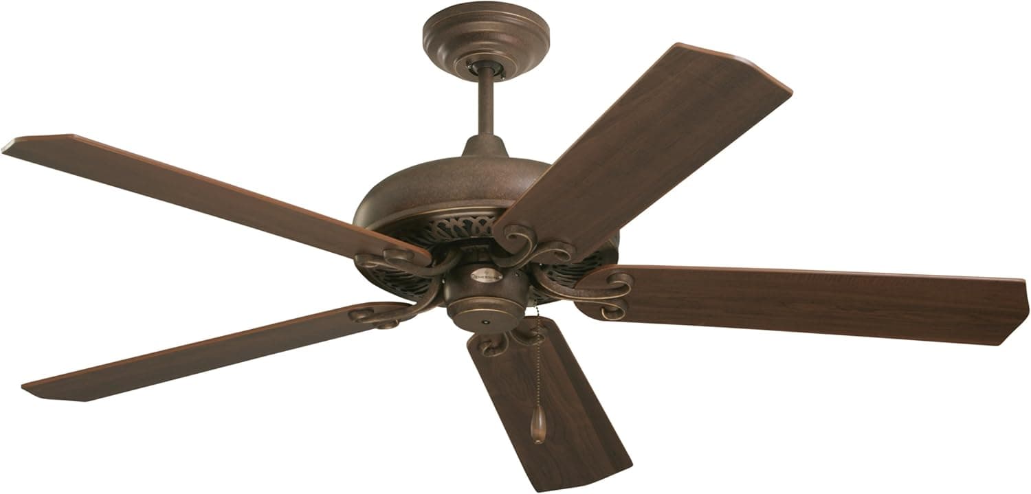 Emerson CF716GBZ Savannah Indoor Ceiling Fan, 52-Inch Blade Span, Gilded Bronze Finish, Dark Cherry/Medium Oak Blades