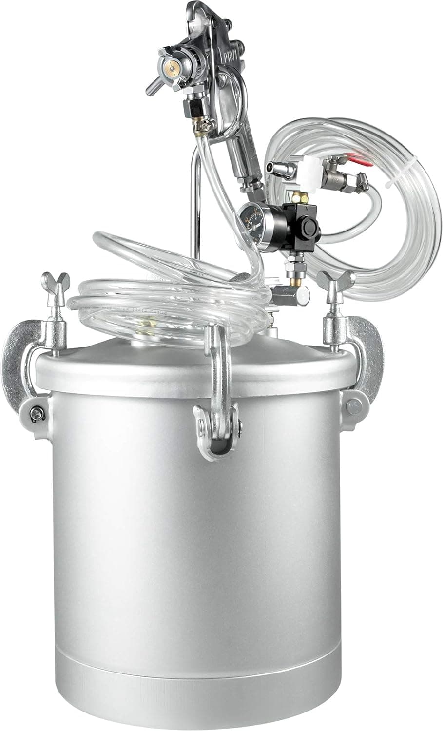 VEVOR Pressure Pot Tank 10L Pressure Pot Paint Sprayer 2.5 Gallon Paint Pressure Pot Stainless Paint Tank with 3.5mm Nozzle Spray Guns and Paint Hose (10L 3.5mm)