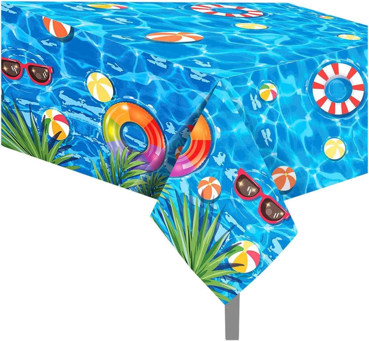 1Pieces Pool Swimming laps Theme Birthday Party Decorations,Disposable Summer Tropical Beach Kids Birthday Cocktail Party Star Birthday Theme Supplies Decorations