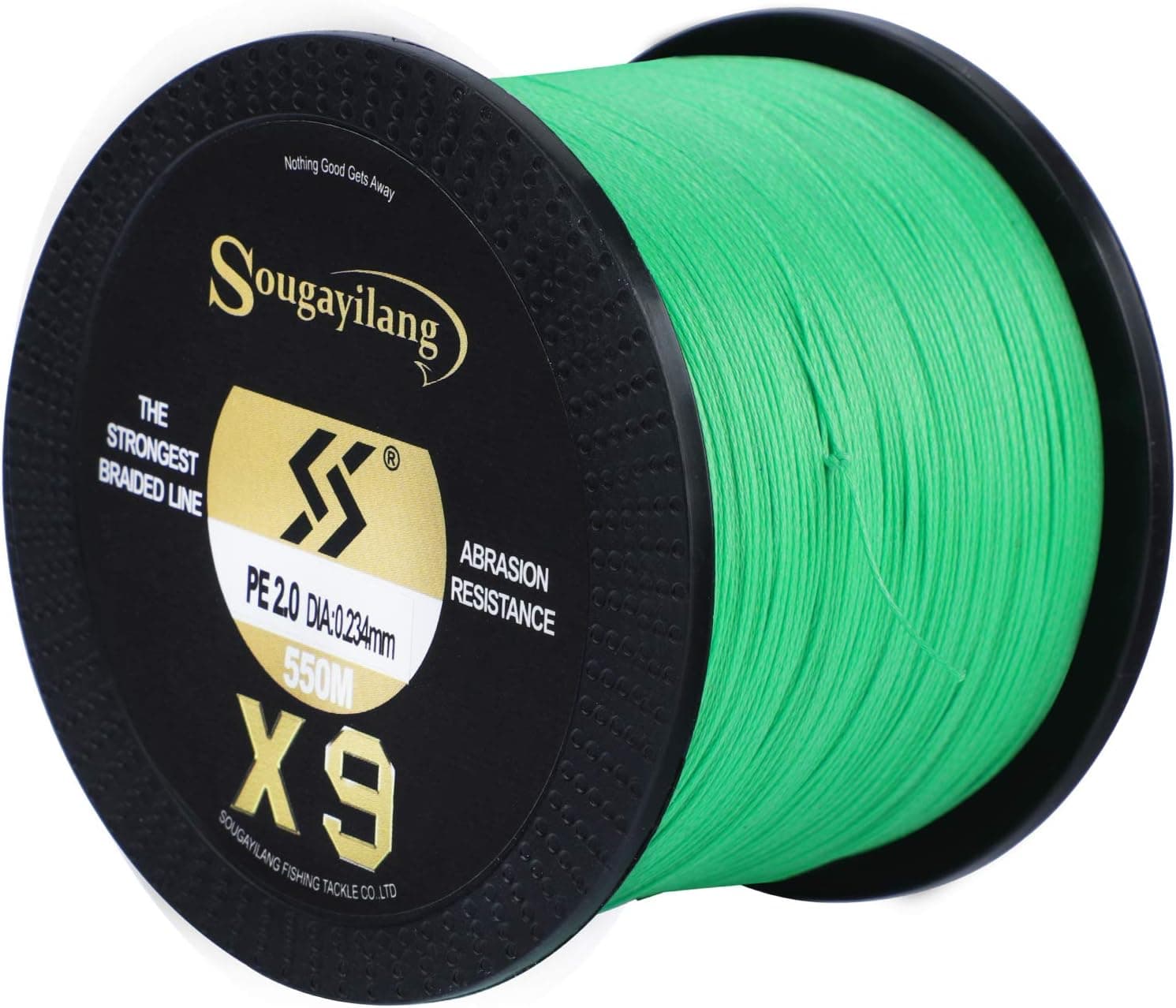 Sougayilang Braided Fishing Line 9 Strands Incredible Super Strong 80LB Braided Lines Abrasion Resistant PE Fishing Lines Braid