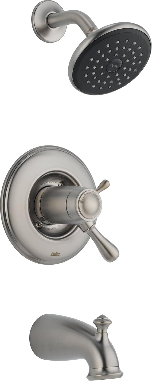 Delta T17T478-SS Leland Tempassure 17T Series Tub and Shower Trim, Stainless