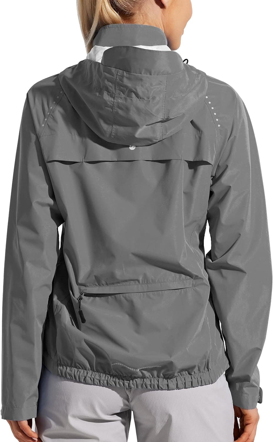 Willit Women's Cycling Running Jackets Rain Waterproof Jackets Lightweight Windbreaker Hiking Bike Jacket Packable Hooded