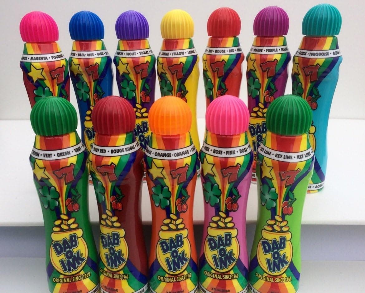 3oz Bulk Bingo Daubers-Mixed Colors (Full Case 144 ct)