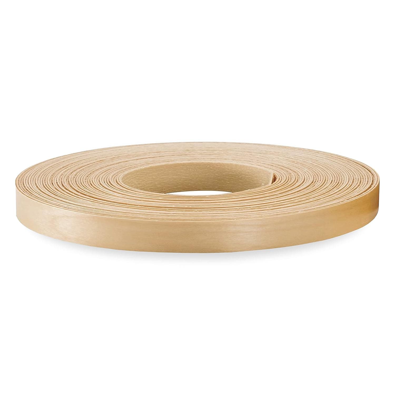 Birch Wood Veneer Edge Banding 5/8 inch x 50 ft - Plywood Pre-glued Real Wood Veneer - Flexible Easy Application Iron-on Edge Banding for Furniture Restoration