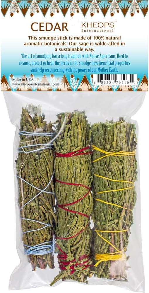 Smudge Sticks Mini Cedar Bundle (Pack of 3)
