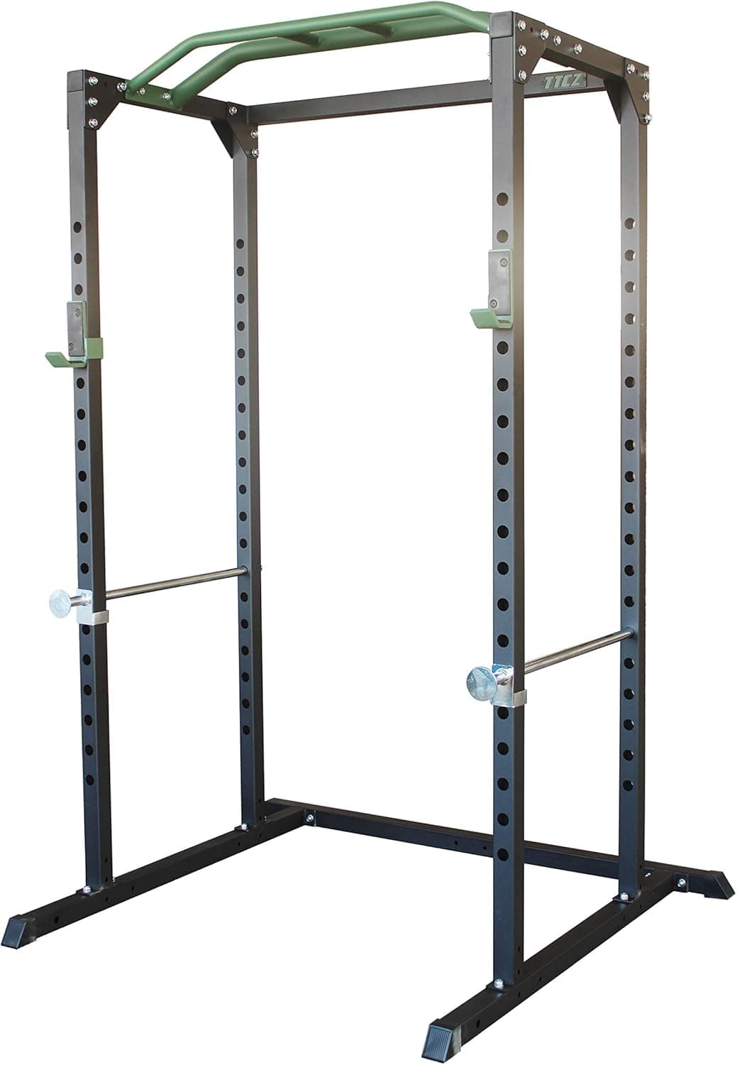 Power Rack Cage 2"x2" Gauge Heavy Duty for Barbell Crossfit & Weightlifting Training—1100 lbs Capacity