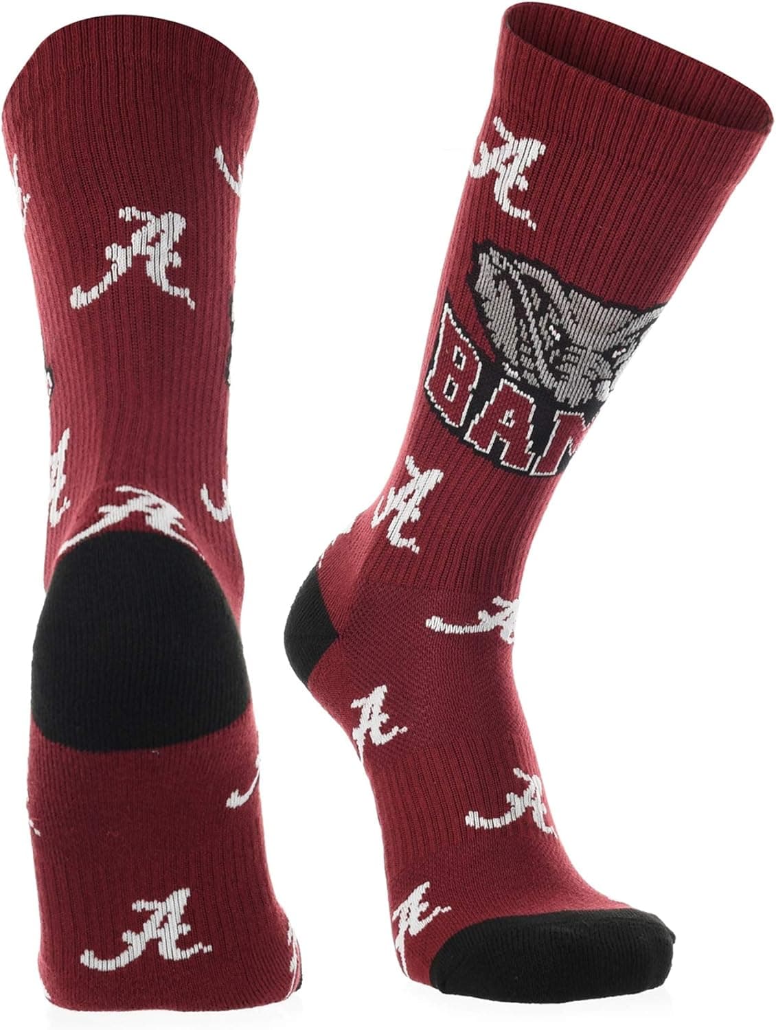 Alabama Crimson Tide Socks Crew Length Sock Mayhem