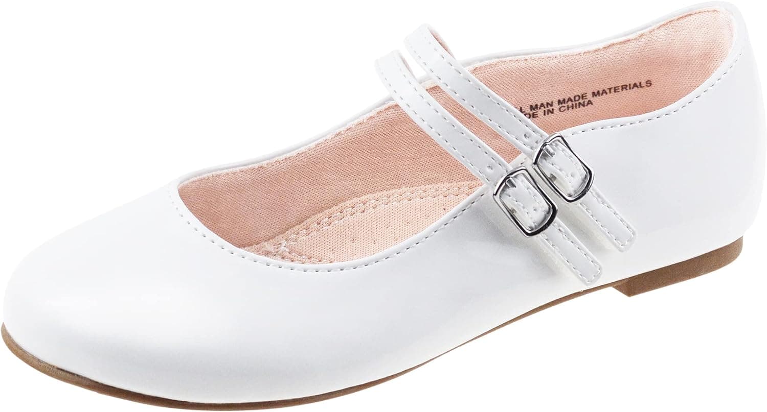 Vonair Girls Dress Shoes Mary Jane Shoes for Girls Princess Wedding Flower Girls School Shoes Ballet Flats for Little/Big Girls