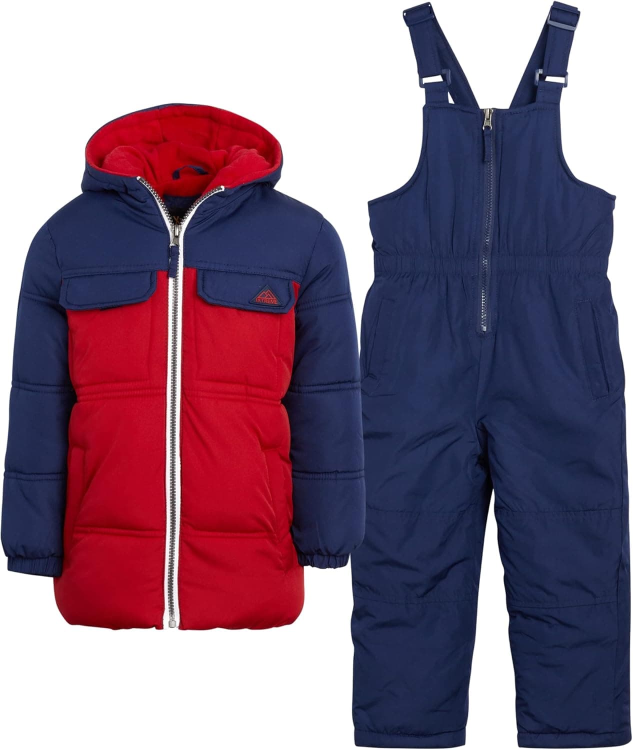 iXtreme Boys? Snowsuit ? 2 Piece Heavyweight Insulated Ski Jacket and Snow Bib (12M-7)