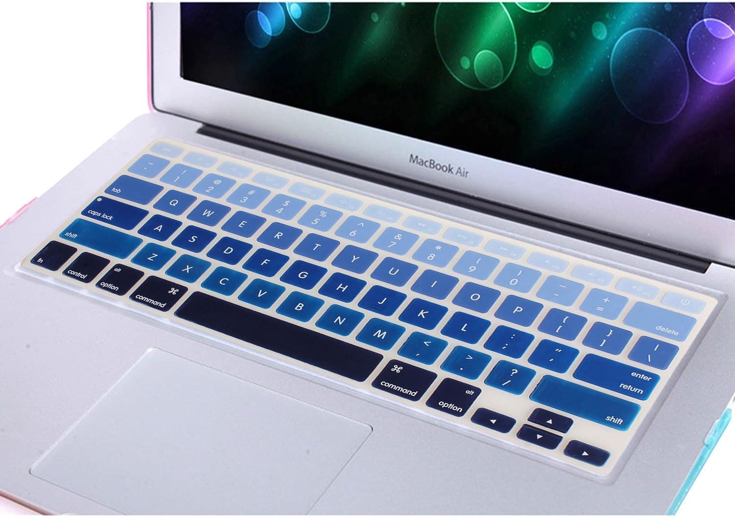 Colorful Contrast Color Ultra Thin Keyboard Skin Cover Protector for 13" & 15" IMAC,13" & 15" Macbook Pro A1278 A1286,13" Macbook Air A1369/1466,13"&15" MacBook Retina A1502/A1425 A1398,Blue Gradient