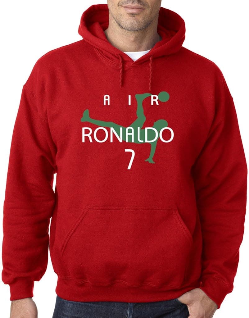KING THREADS Cristiano Ronaldo Portugal Air Ronaldo Portugal Hooded Sweatshirt Adult